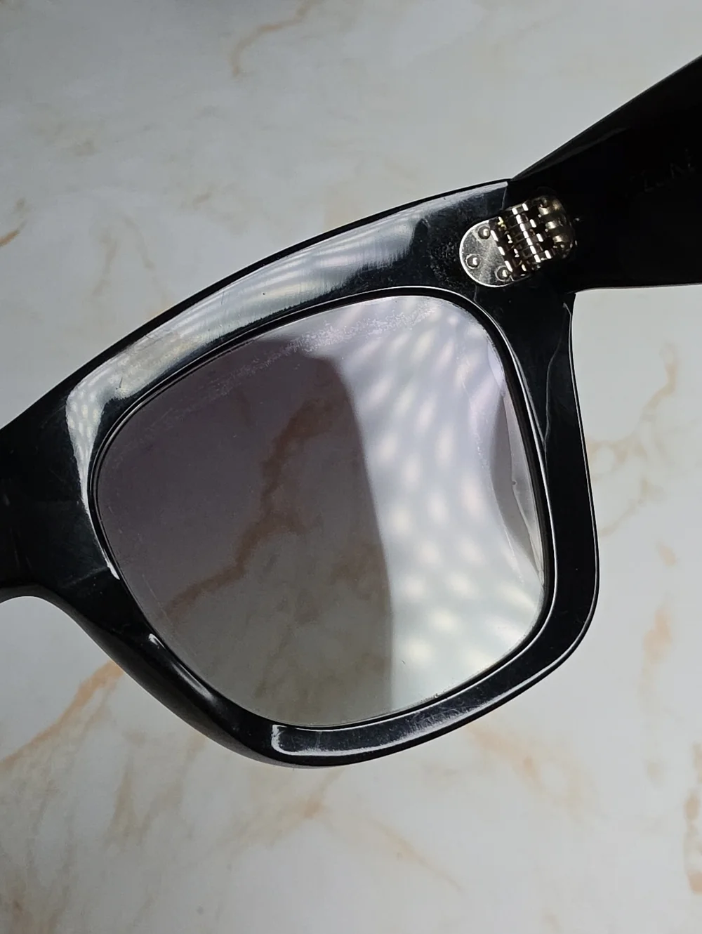 Celine Oversized Polarized cat-eye acetate sunglasses Black Cl4004IN